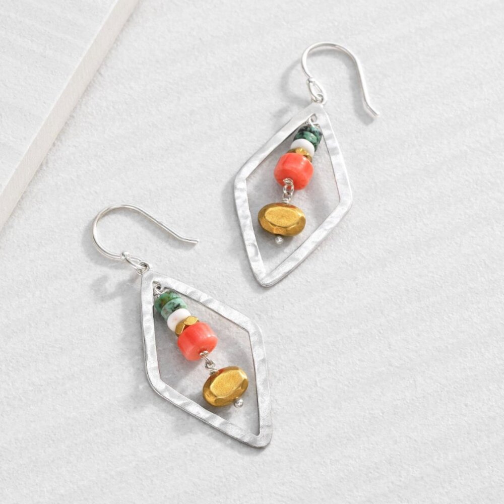 Silpada Colorful Array Drop Earrings